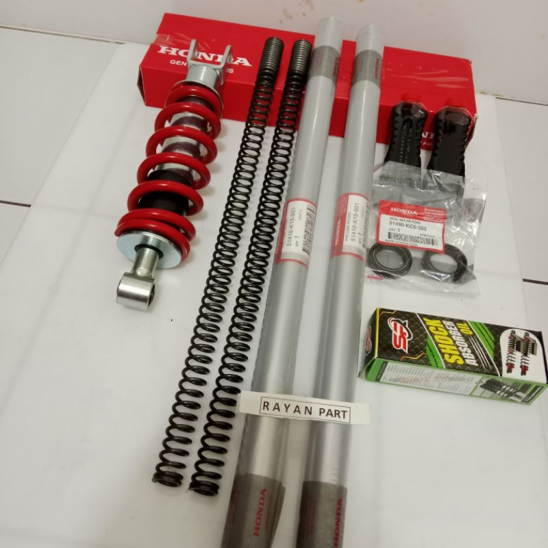 AS SHOCK DEPAN + BELAKANG K15 HONDA CB150 OLD CBR 150R OLD (TUTUP DRAT) ORIGINAL