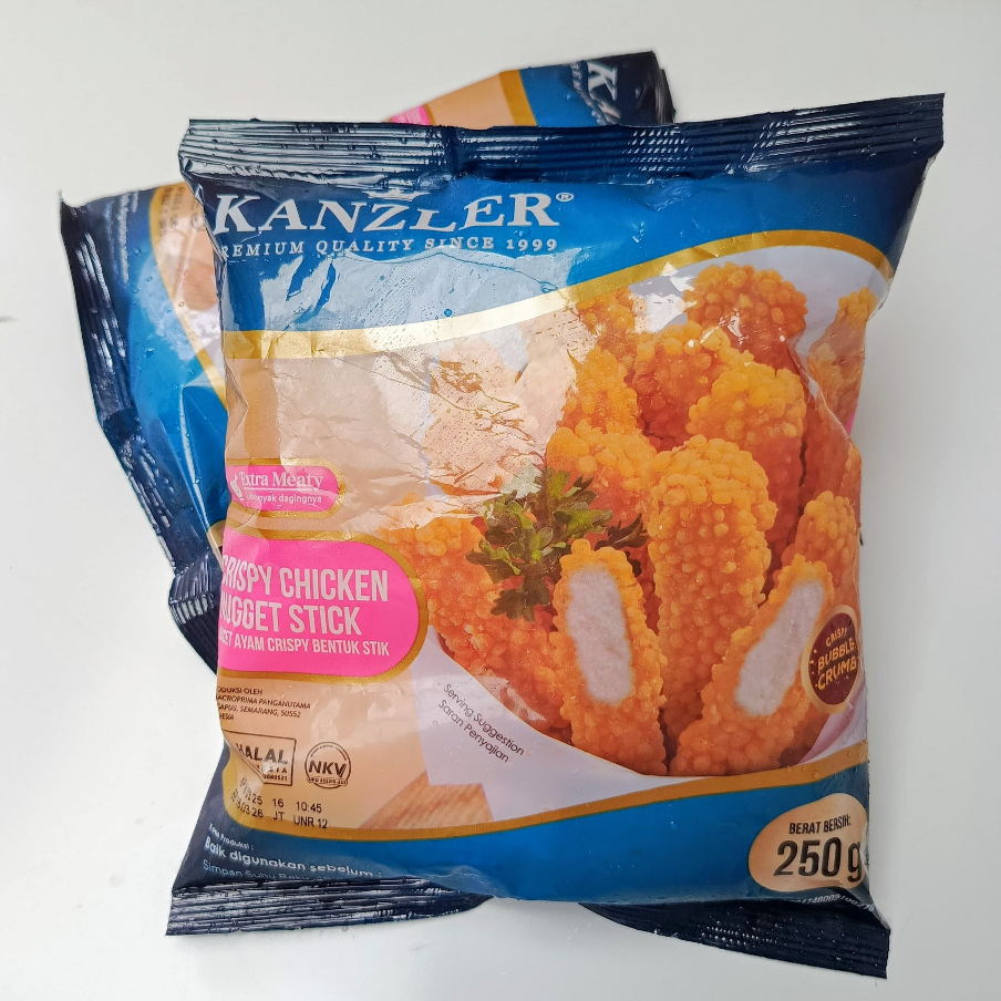 

KANZLER CRISPY STIK 250gr Chicken Nugget Ayam Extra Meaty