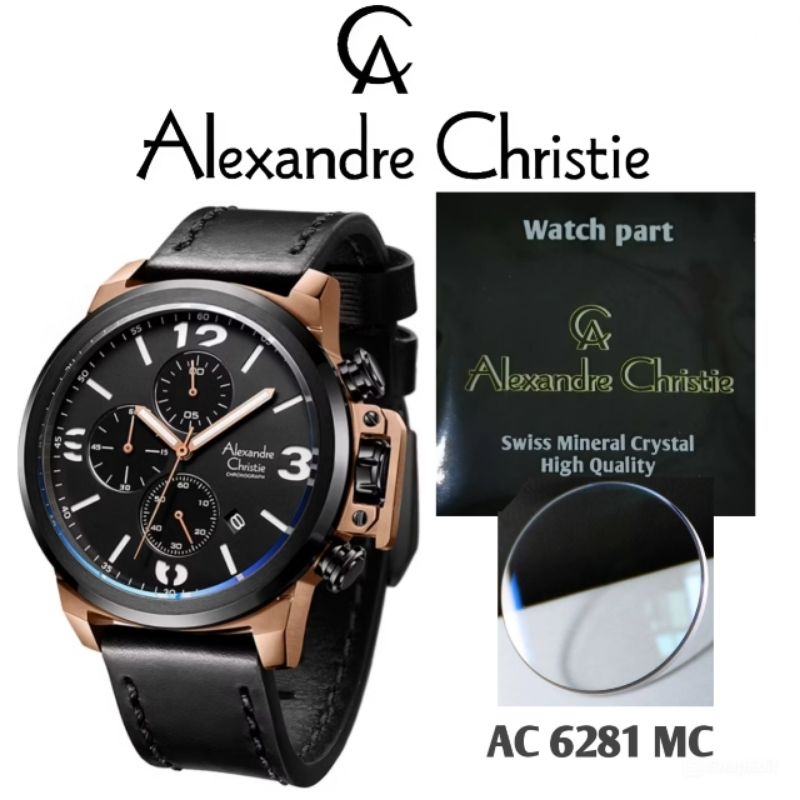 Kaca Jam Tangan Alexandre Christie  Type AC 6281 MC