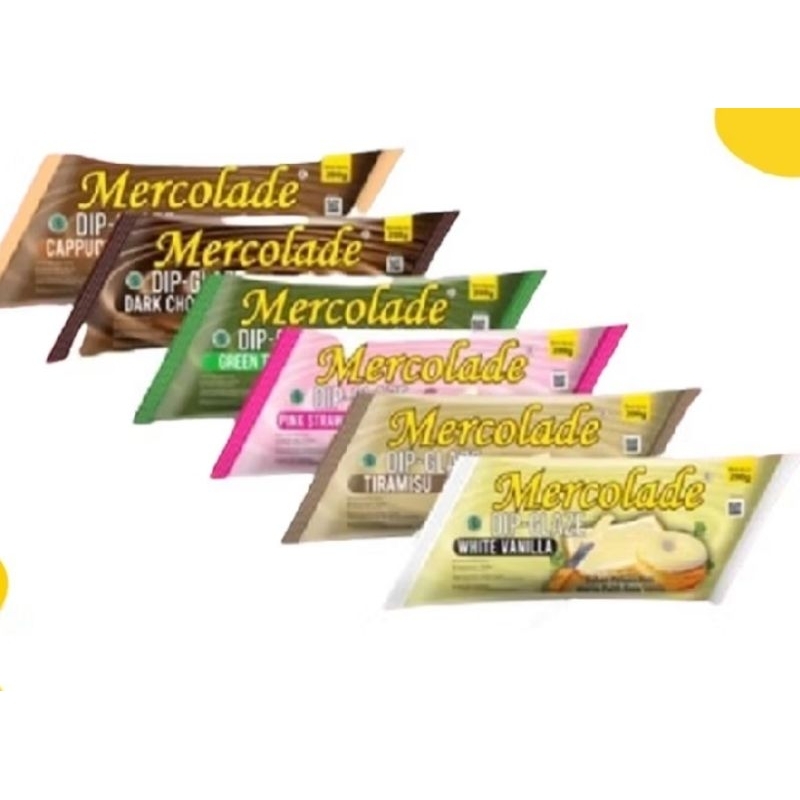 

Mercolade Dip Glaze 200 gram /topping/isian (6 varian rasa)