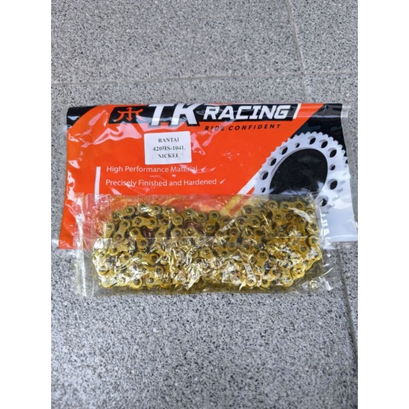 Rantai Rante TK Racing Gold 420HS - 104L original baru nos ada tok nya cocok untuk Supra x 125 Khari