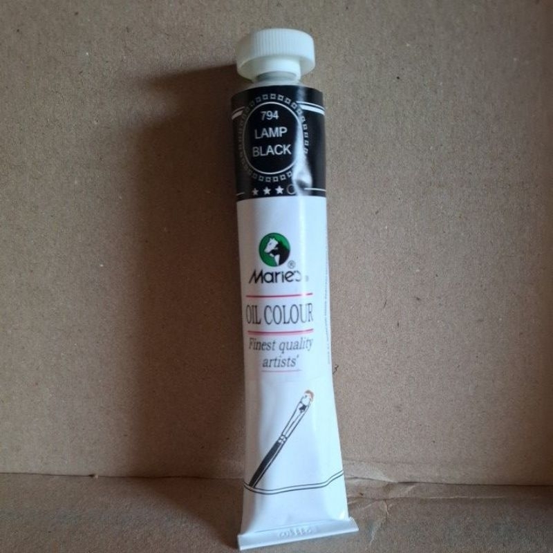 

cat minyak / oil colour maries 50 ml LAMP BLACK 794