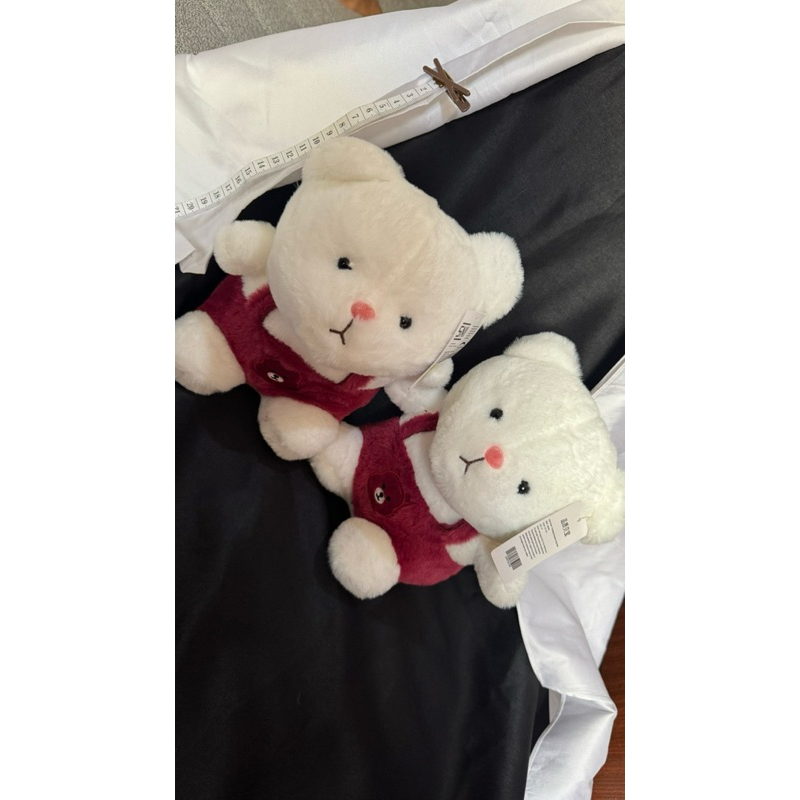 Boneka KKV / OH SOME / Boneka Capit / Boneka Beruang Putih baju Merah