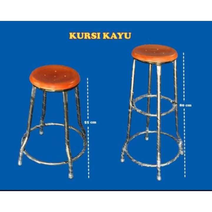 KURSI BAKSO KAYU BESI 50CM/KURSI BAKSO KAYU BESI PENDEK