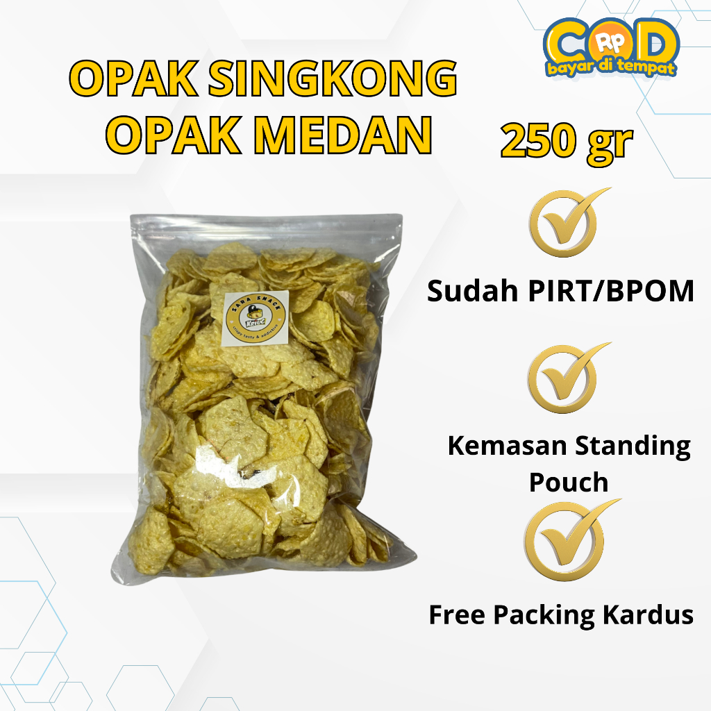 

Opak Medan Original | Keripik Opak Singkong Matang -250gr
