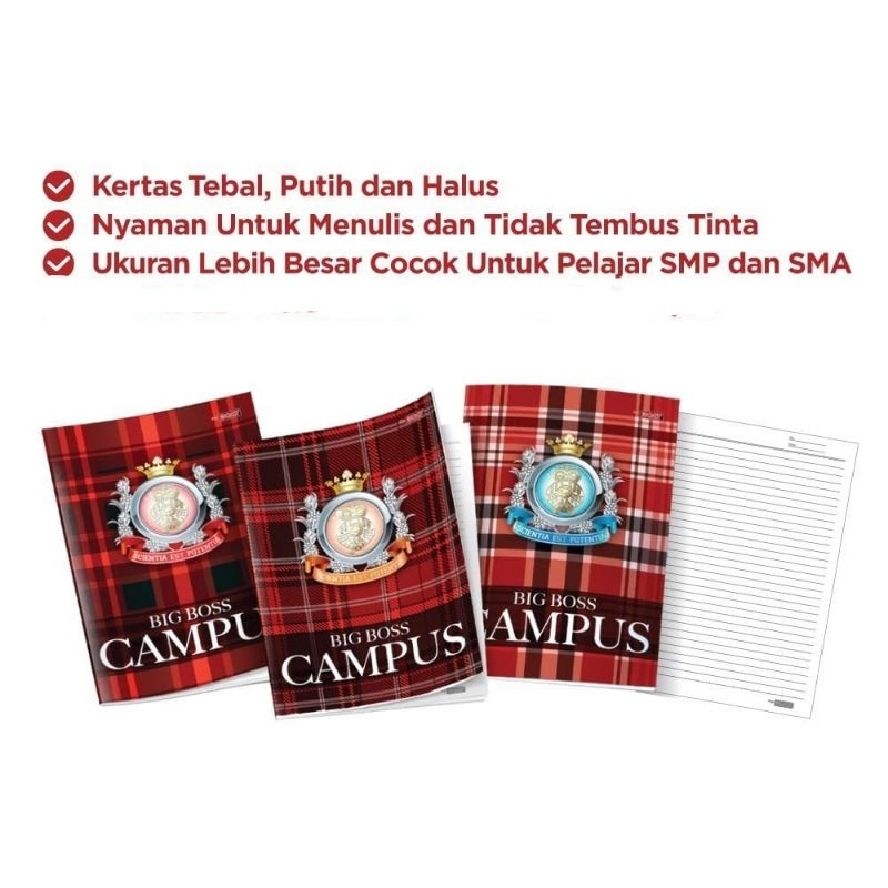 

Buku Big Boss Campus 50lembar 1pak isi 10