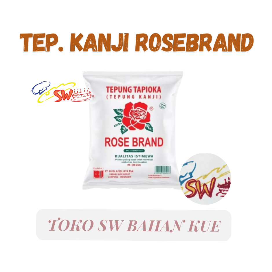 

ROSE BRAND TEPUNG TAPIOKA/KANJI 500 GR