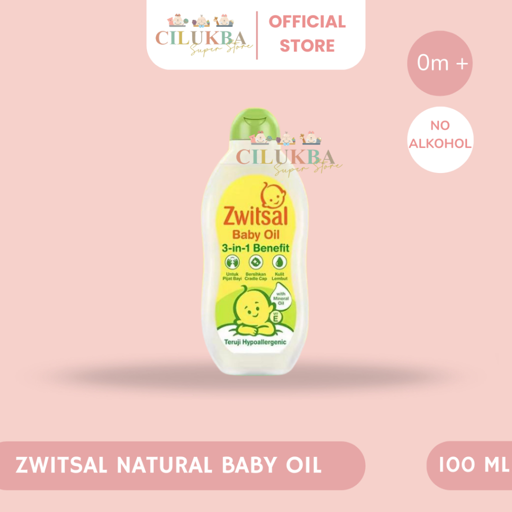 ZWITSAL BABY OIL | MINYAK PIJAT BAYI | MINYAK URUT BAYI | BABY OIL | PERAWATAN KULIT BAYI