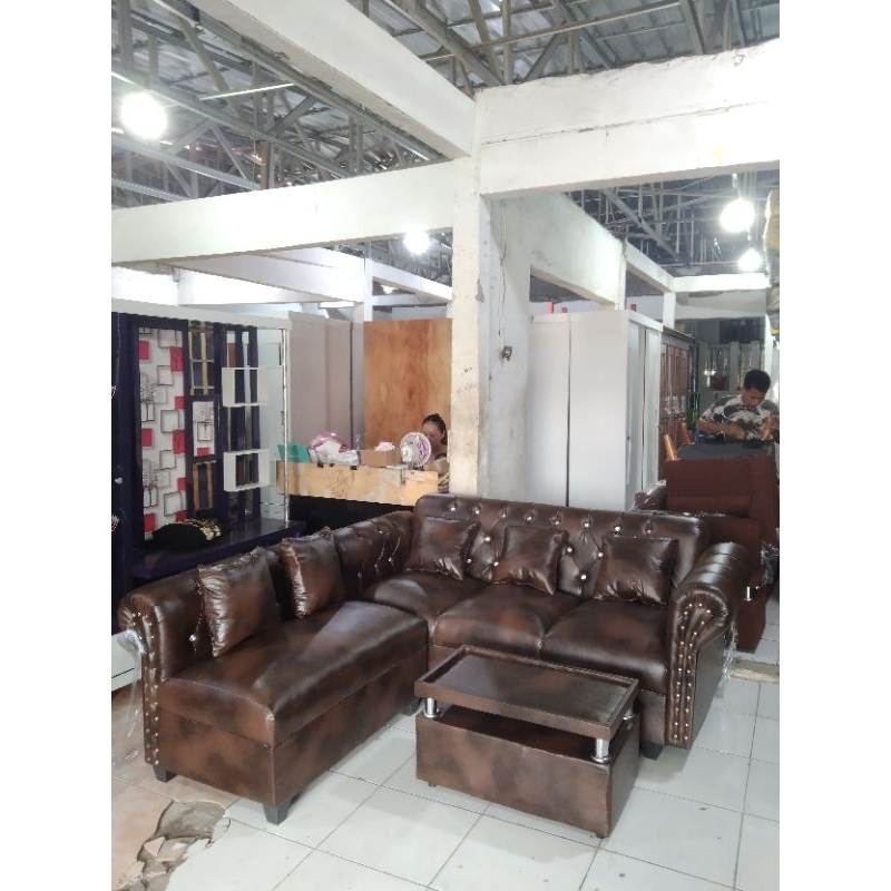 Sofa L Putus Kancing / Sofa L Minimalis Sudut Santai