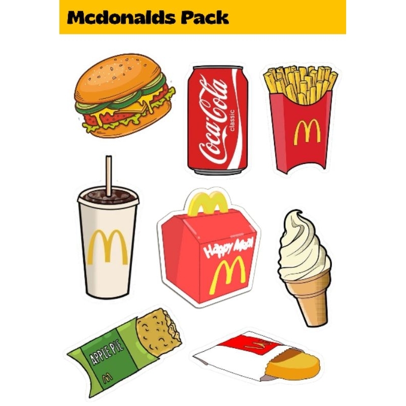 

Sticker pack McDonalds Series ( 8 pcs )