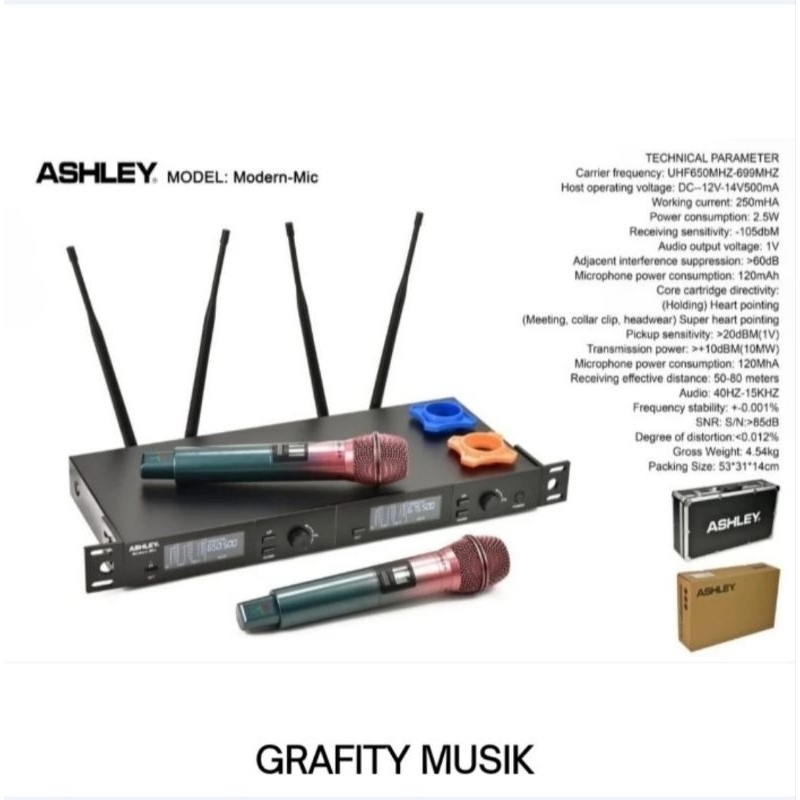 Mic Wireless ASHLEY Modern Mic | Ashley Modern Mic Wireless Original Ashley