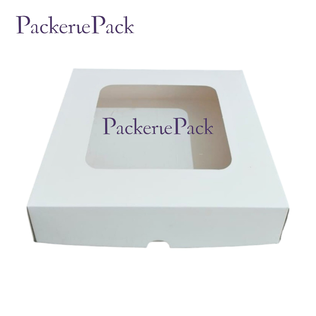

Dus Kotak Kue Ivory Polos 25x25x5 cm Putih Polos Ivory Box Brownies, Pizza, Pie 25 x 25 x 5 Premium Jendela (10 Pcs)