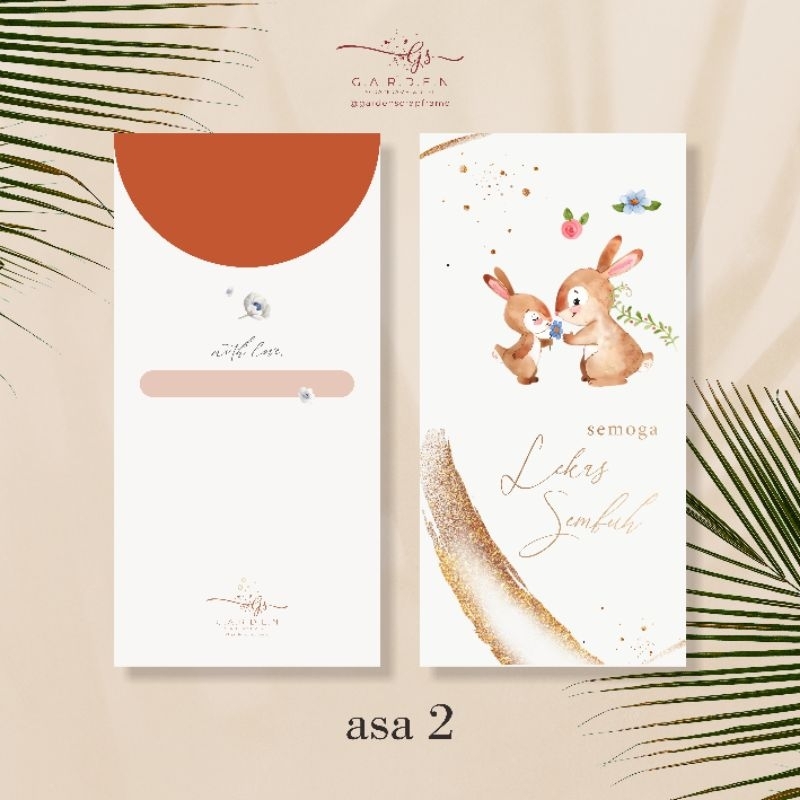 

[ASA SERIES] CUSTOM NAMA / Amplop Lekas Sembuh / Amplop GWS / Amplop Get Well Soon / Get Well Soon Envelope / GWS Envelope