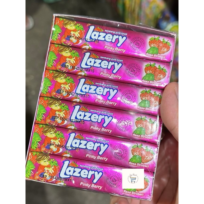 

Permen Lazery Stik stroberi 24 Stik - Lazery Stick Blueberry Candy