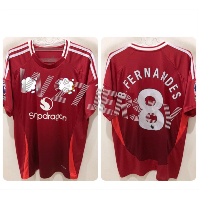 JERSEY IVU HOME 2024-2025 name player B.Fernandes + Patch