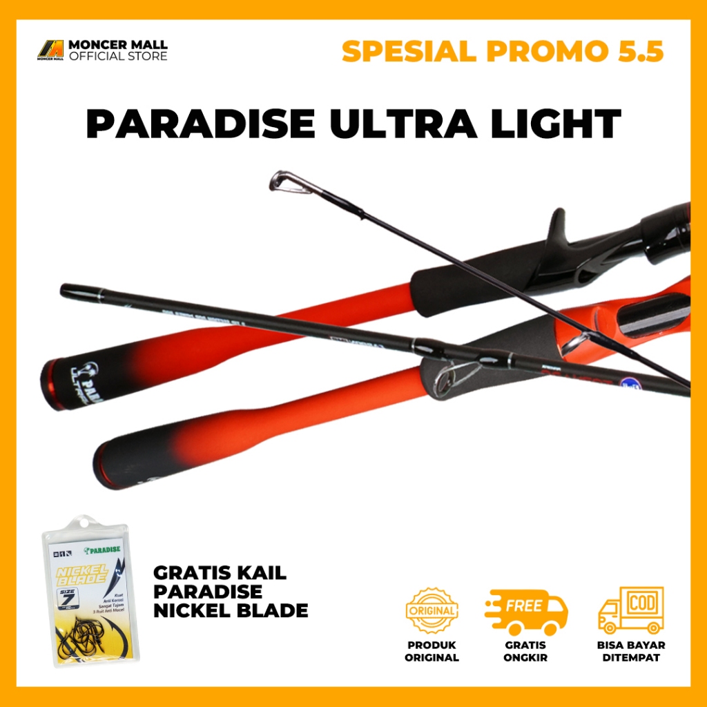 Joran Paradise Ultra Light UL Carbon Solid IM8 Ring Fuji Lentur Japan Style
