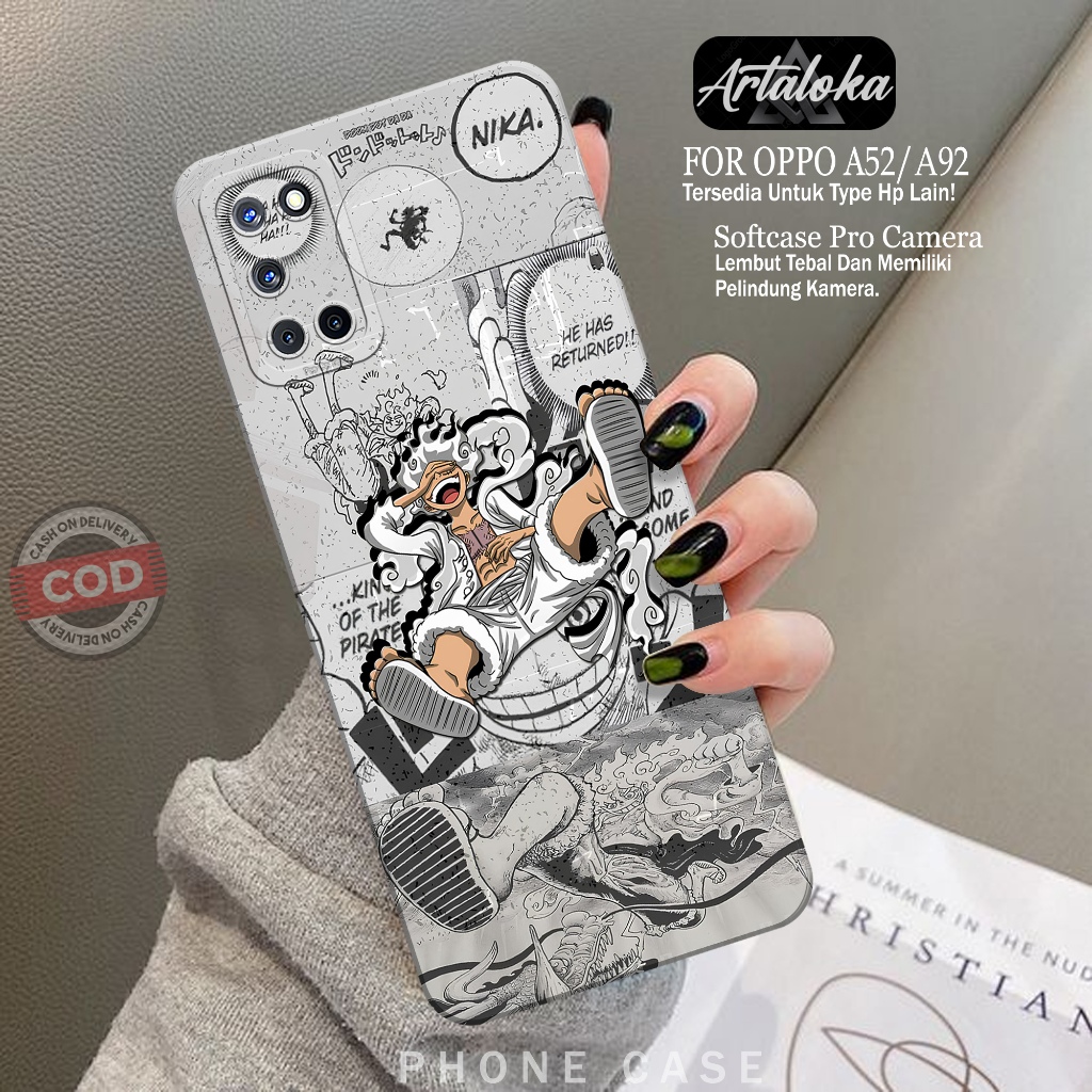 Softcase Hp OPPO A92/A52 Fashion Case Anime Case OPPO A92/A52 Silikon TPU Pro Camera Casing OPPO A92