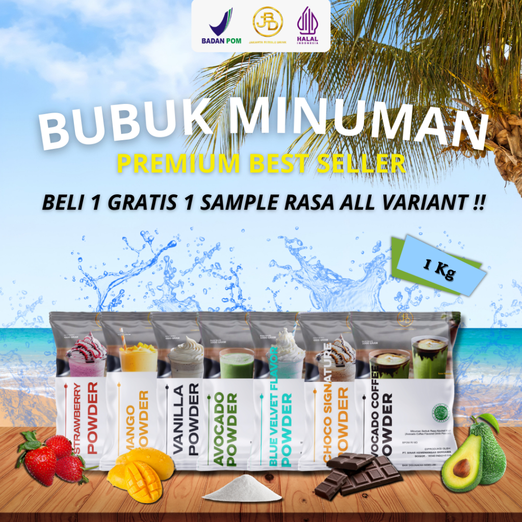 

[VARIANTs] JBD Bubuk Minuman Premium Aneka Rasa non Gula JBD Powder 1 KG | JBD | Halal & BPOM