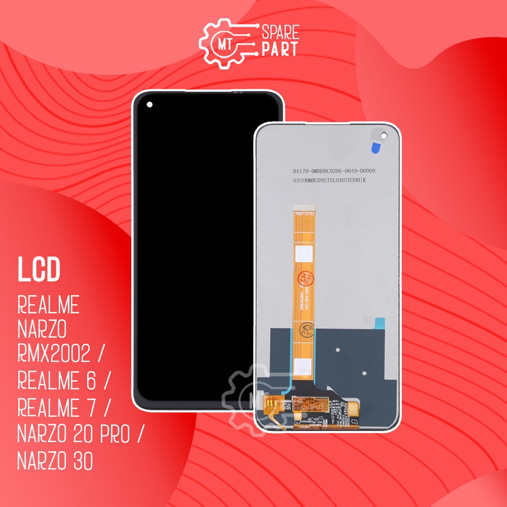 LCD Realme Narzo RMX2002 / LCD Realme 6 / Realme 7 - Original 100% Fullset Touchscreen Garansi 1 Bul