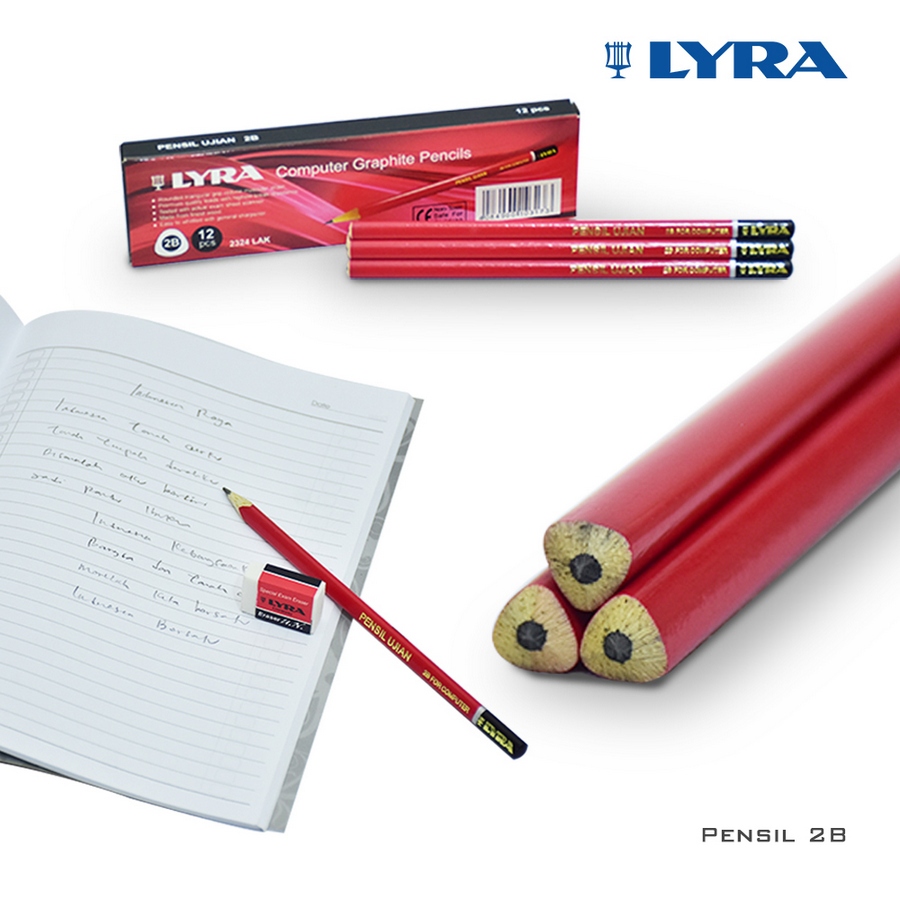 

PENSIL 2B LYRA - PENSIL UJIAN - BONUS