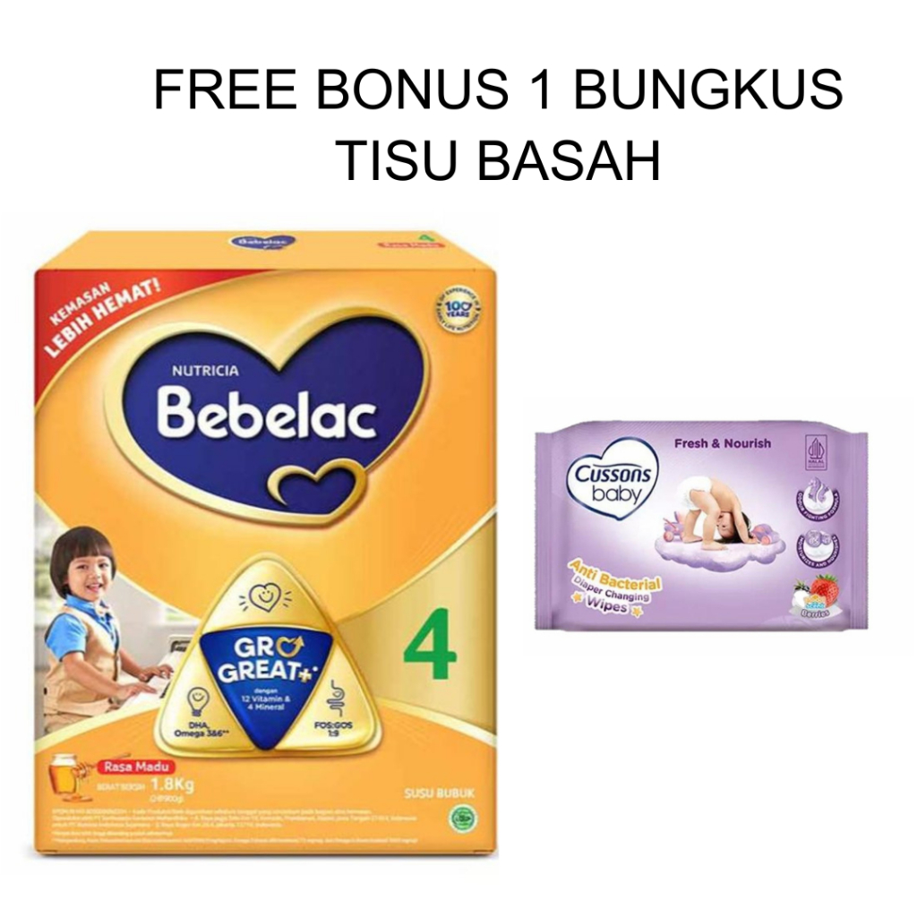 

Bebelac 4 Madu 1800g – Susu Formula Anak Usia 3-6 Tahun, Nutrisi Lengkap & DHA
