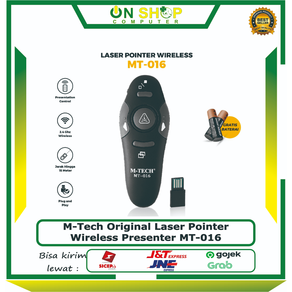 Laser Pointer Wireless Presenter M-Tech Original Laser Pointer Wireless Presenter MT-016 / Pointer P