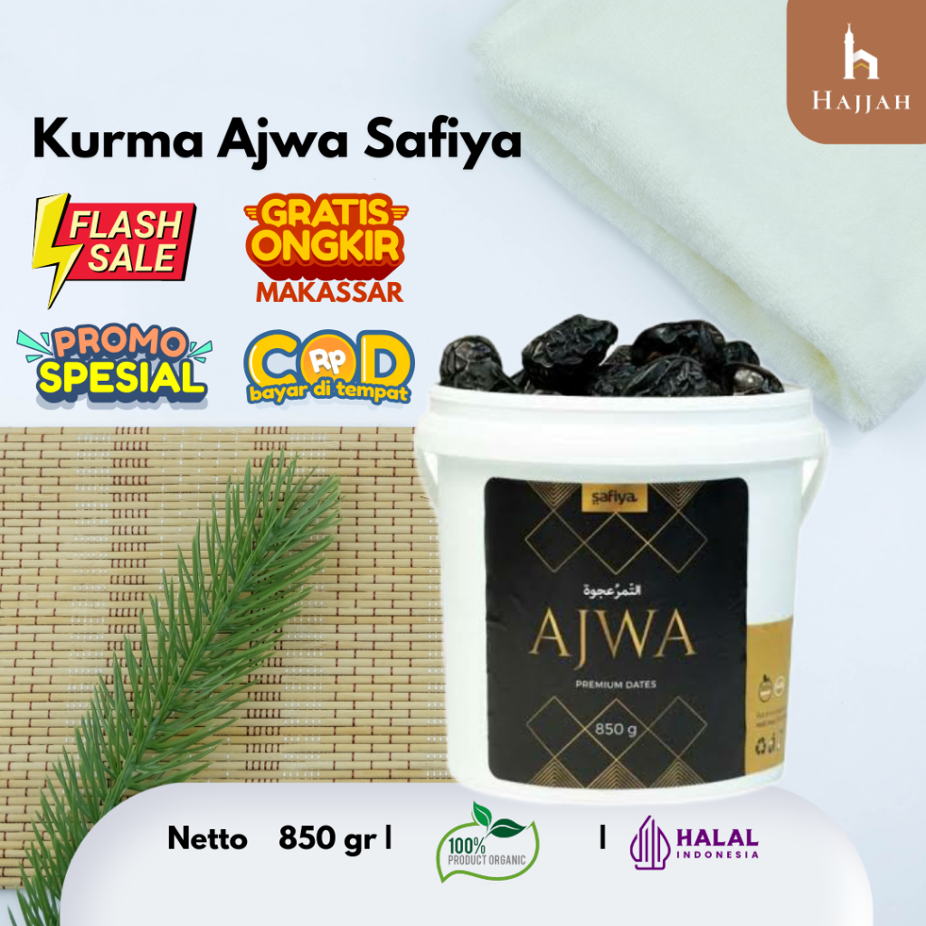 

Kurma Ajwa Nabi 850 gr (ember) | Oleh - Oleh Haji & Umroh | 100% Original Premium COD Makassar