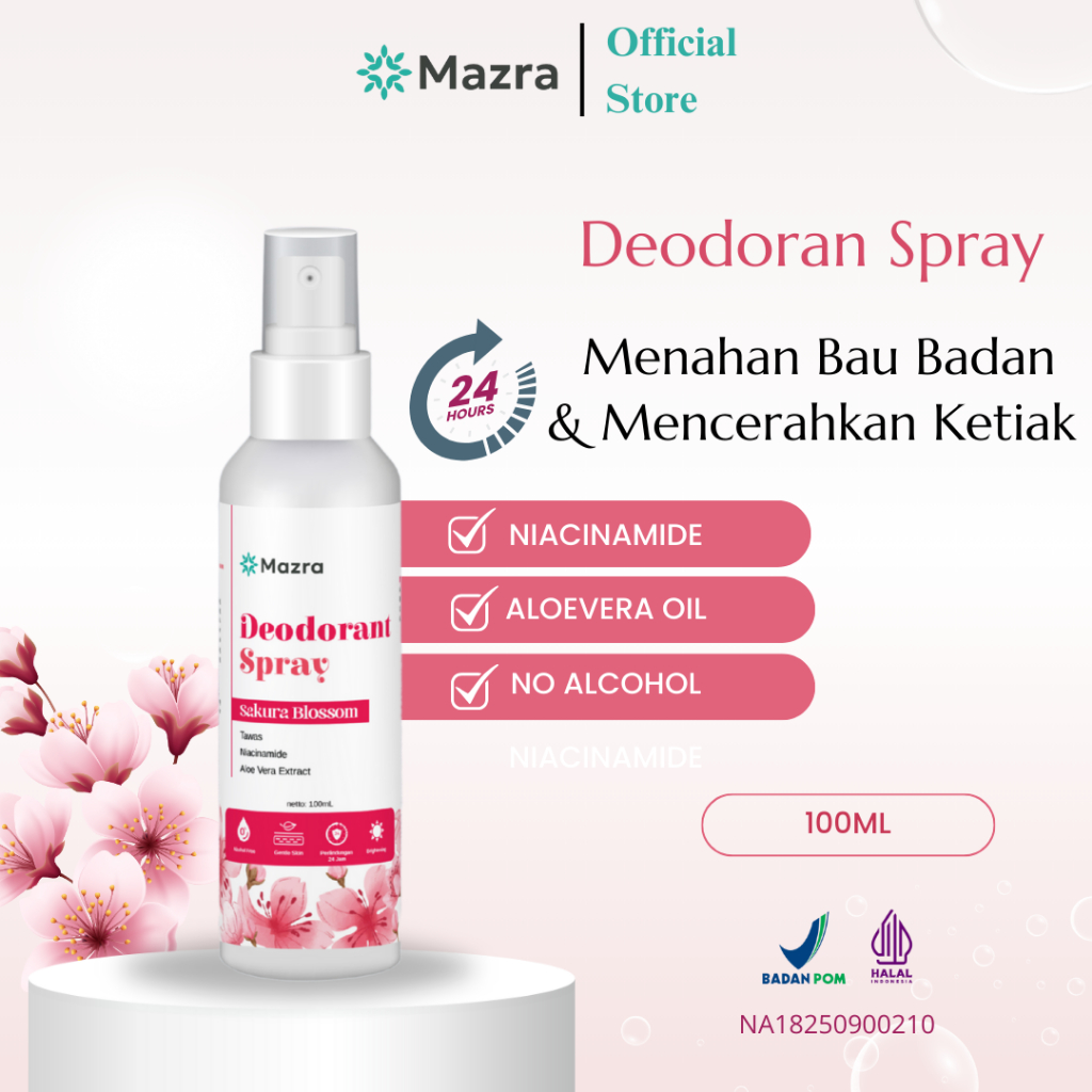 RK MAZRA Deodorant Spray Sweet Baby / Deodoran Tawas Anak / Deodorant Remaja / Deodoran Anak