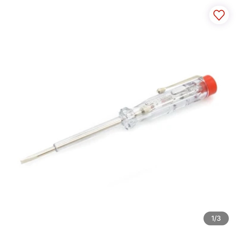 Krisbow Tespen Listrik Voltage Tester 100-250 V Ac