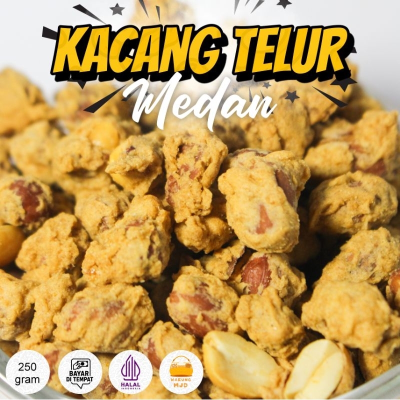 

Kacang Telur Medan 250gr – Gurih Renyah Snack Tradisional | WARUNG MJD