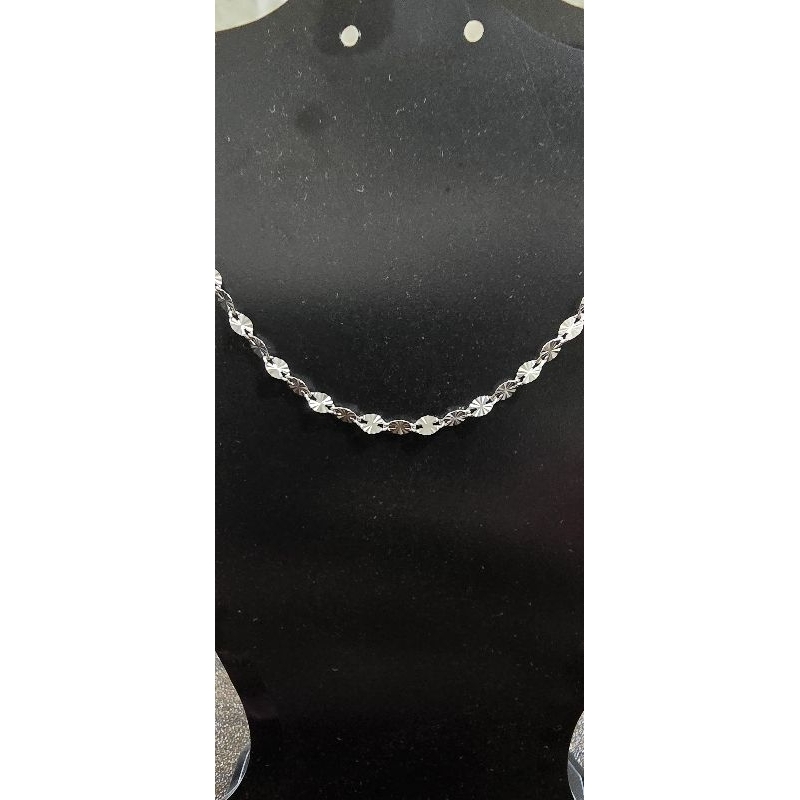 Kalung model Toscano ukir perak 925 asli