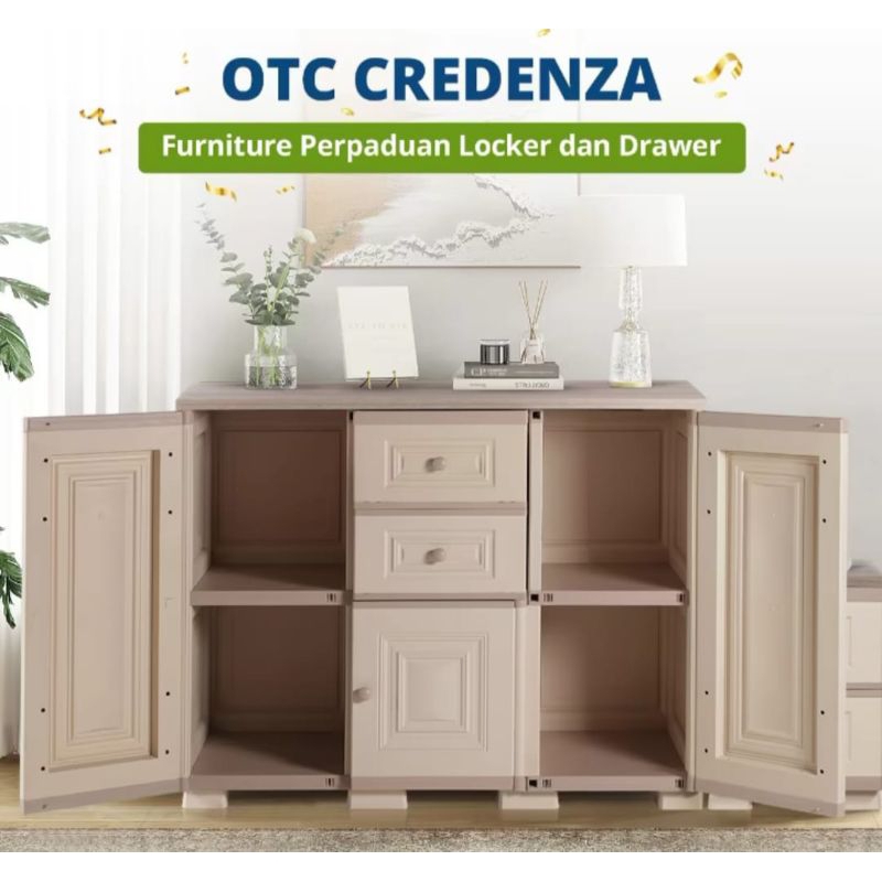 OLYMPLAST OTC CREDENZA / LEMARI BUFFET OLYMPLAST / MEJA BUFFET PLASTIK