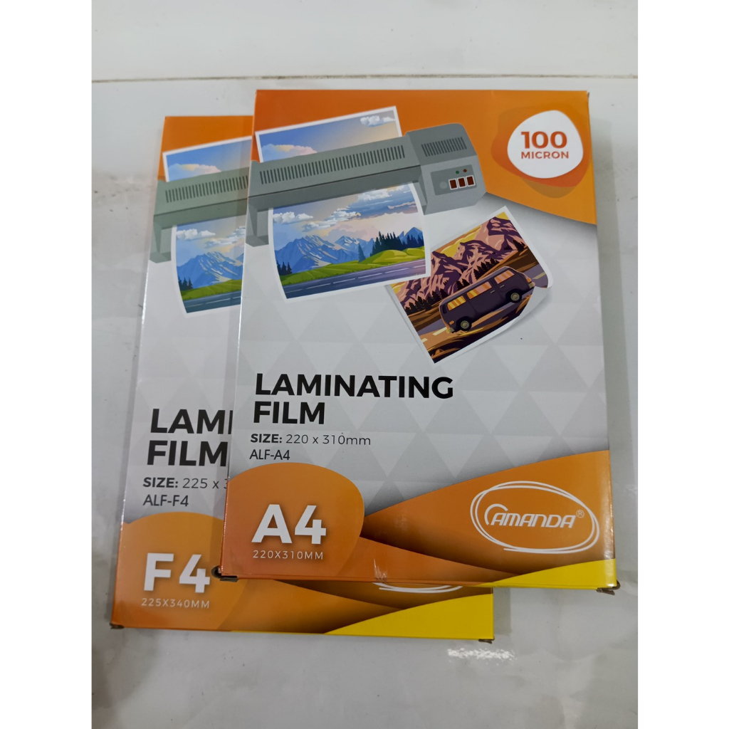 

(1 Pack100lbr) Plastik Laminating Glossy A4 & F4 100mc AMANDA