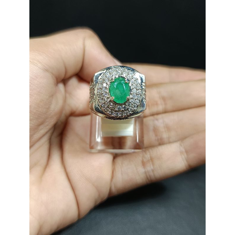 BATU PERMATA ZAMRUD COLOMBIA CUTTING ASLI NATURAL SIAP PAKAI