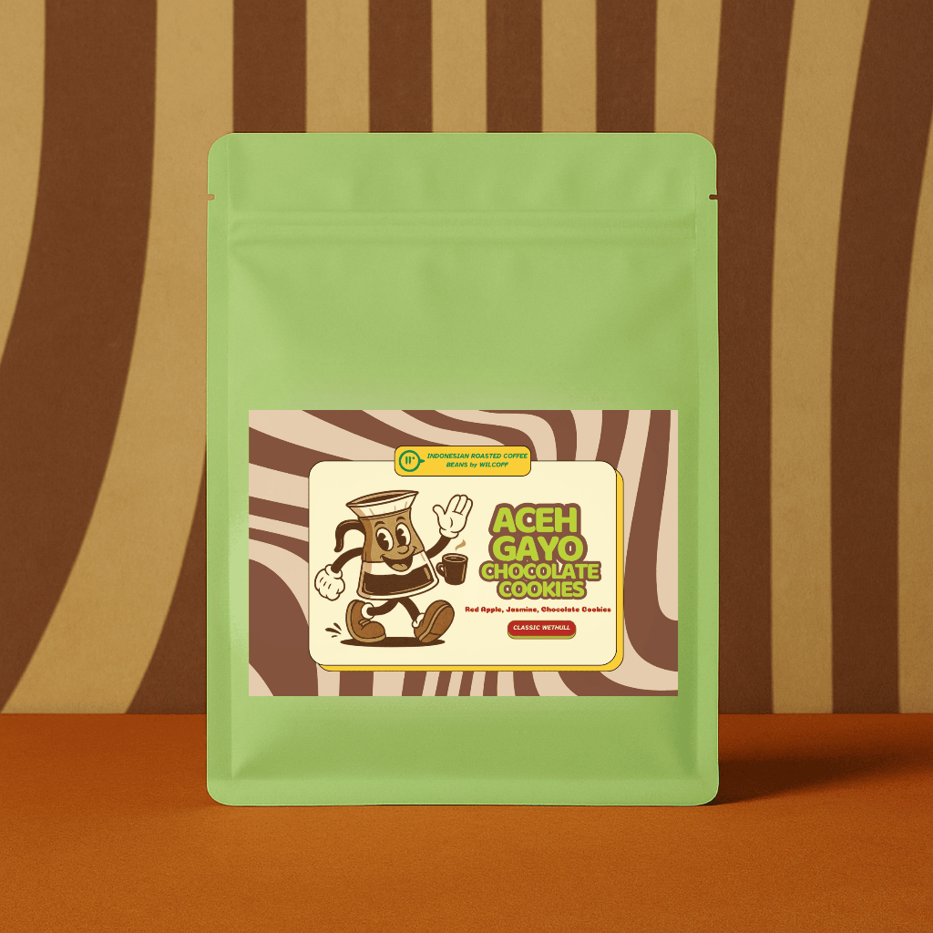 

Kopi Arabika Aceh Gayo Chocolate Cookies – Biji Kopi Premium Single Origin by Wilcoff 150gr