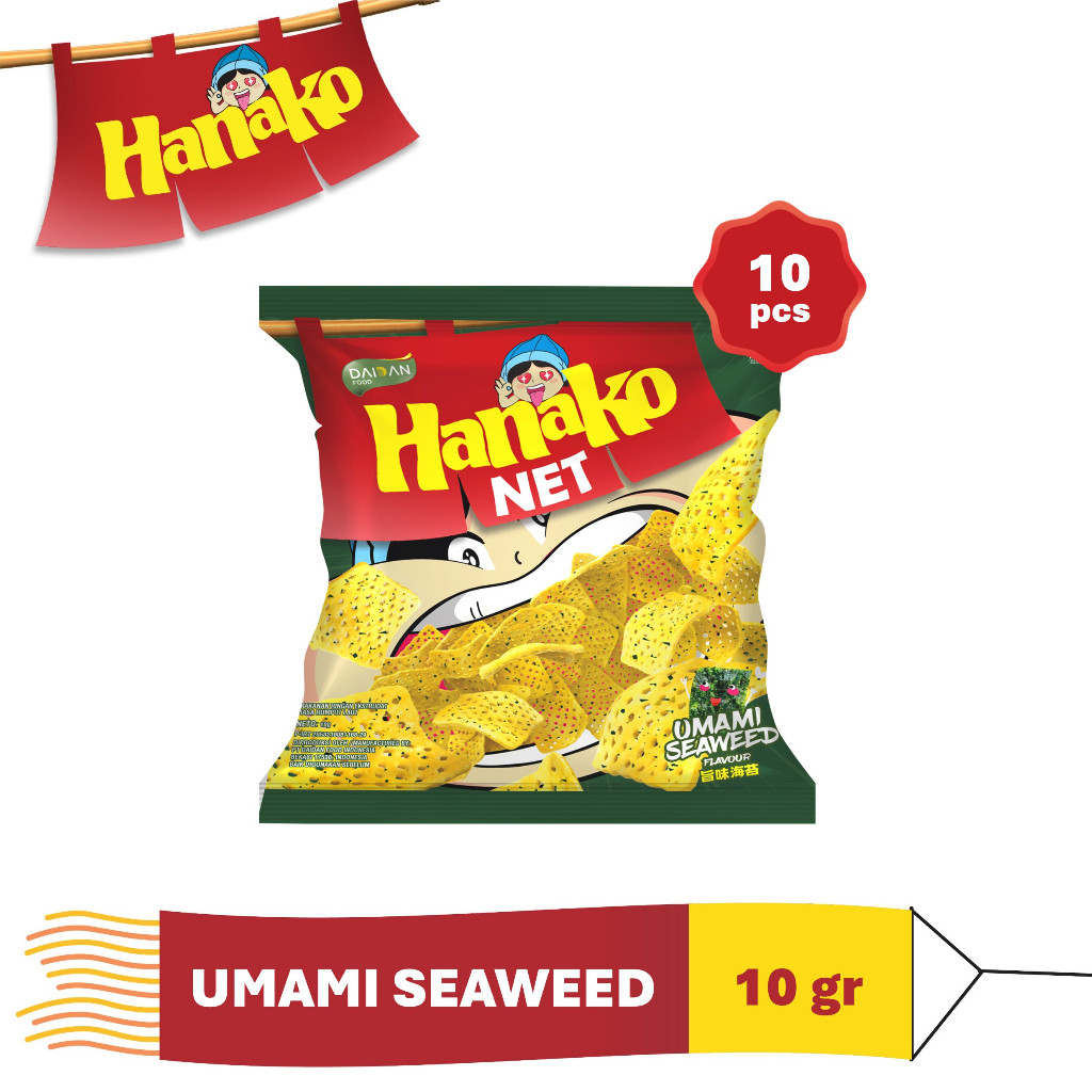 

Hanako Snack Net Umami Seaweed 10 x 10 gr