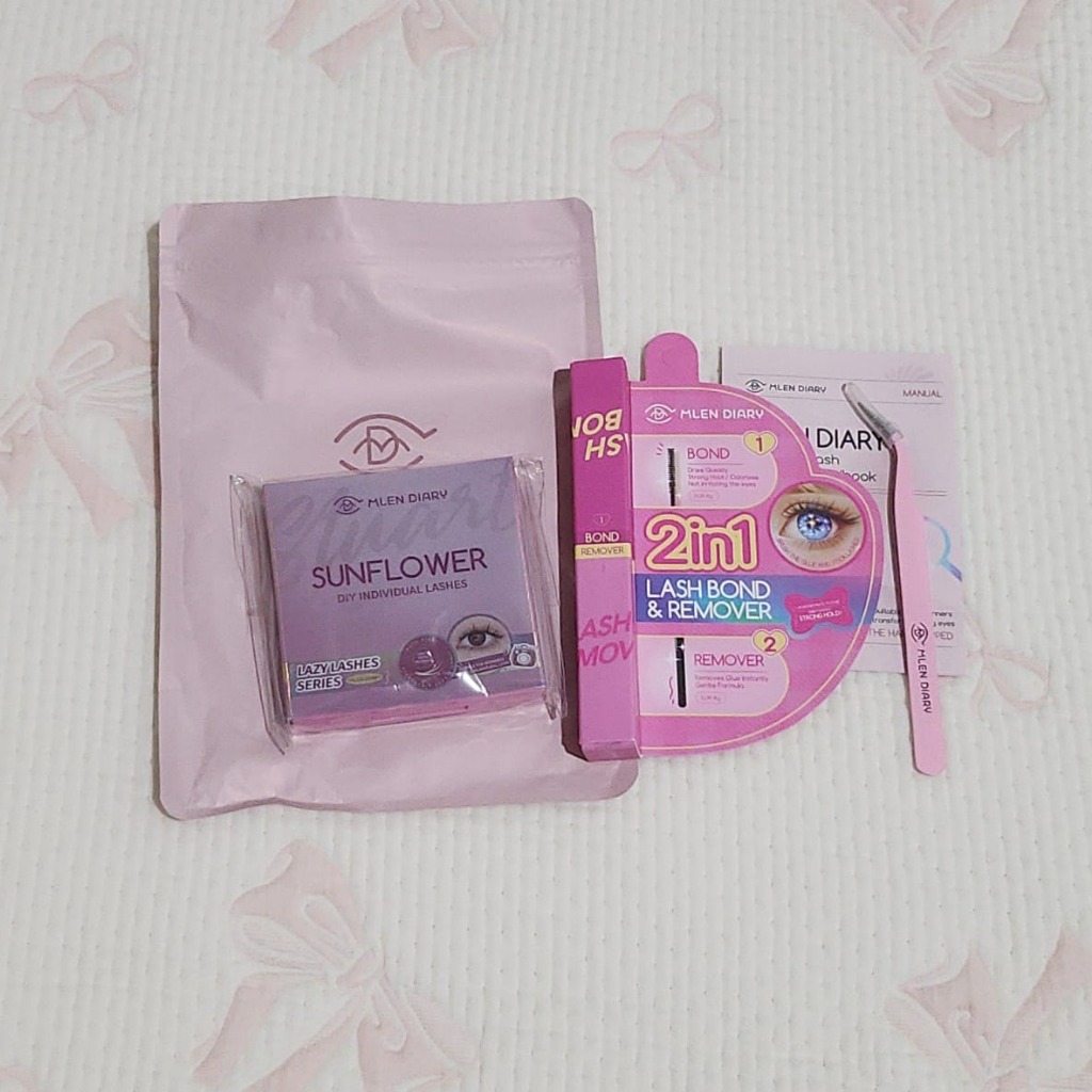 mlen diary eyelash extension sunflower
