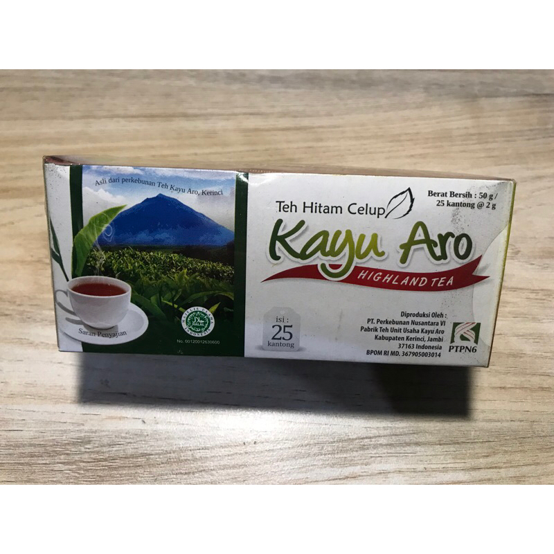 

Teh hitam celup Kayu Aro