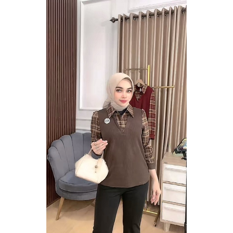 BellalunaButik - Bia Blouse Wanita