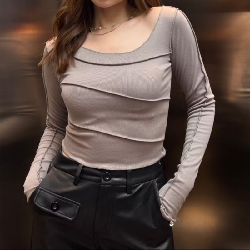 Long Sleeve Crop Top