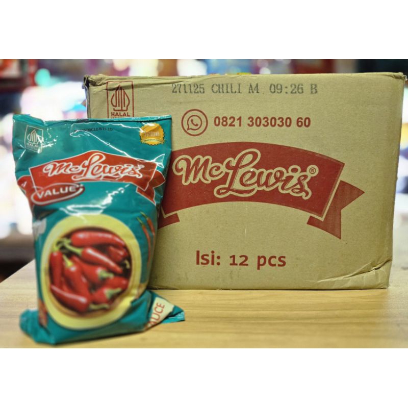 

Mc Lewis Chili sauce 1kg perdus 12pcs