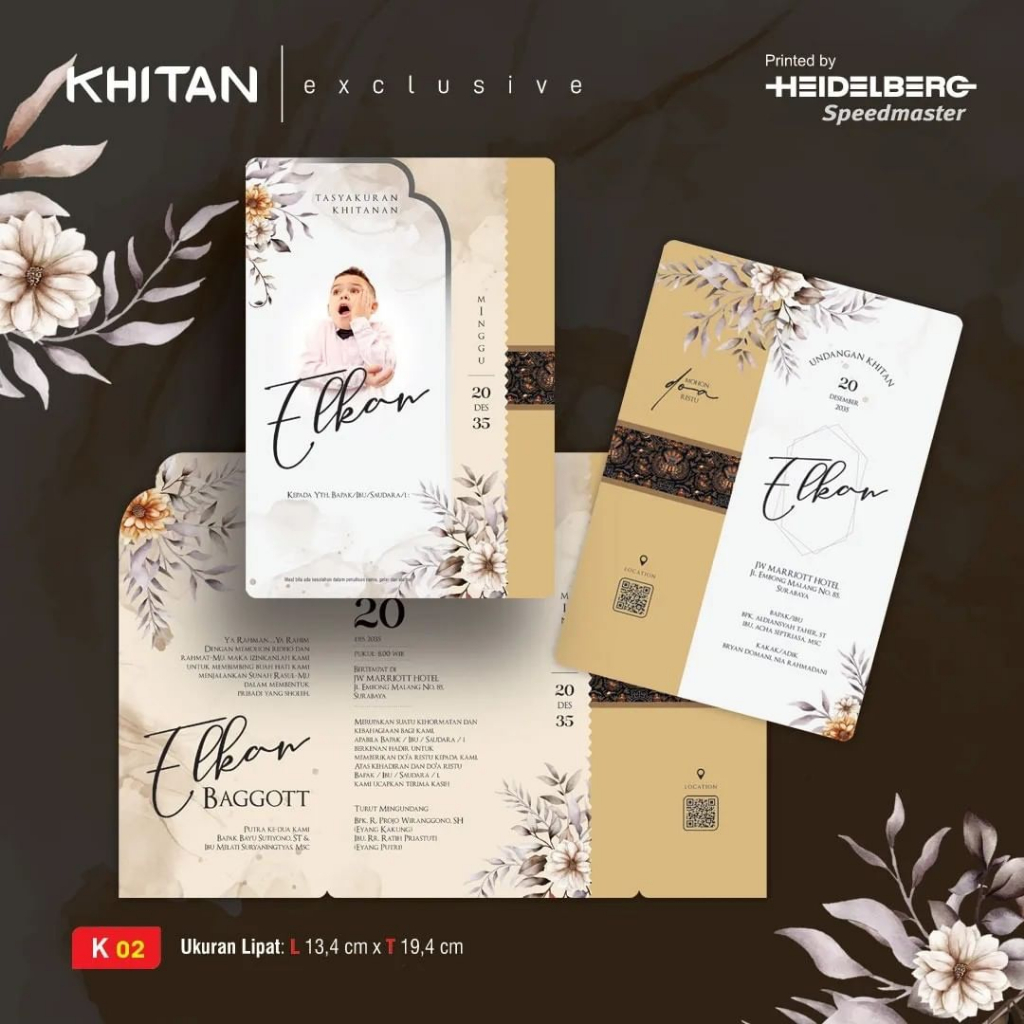 BLANGKO UNDANGAN PERNIKAHAN KOSONG | BLANGKO KOSONG UNDANGAN KHITANAN | UNDANGAN BLANGKO KHITAN K.02