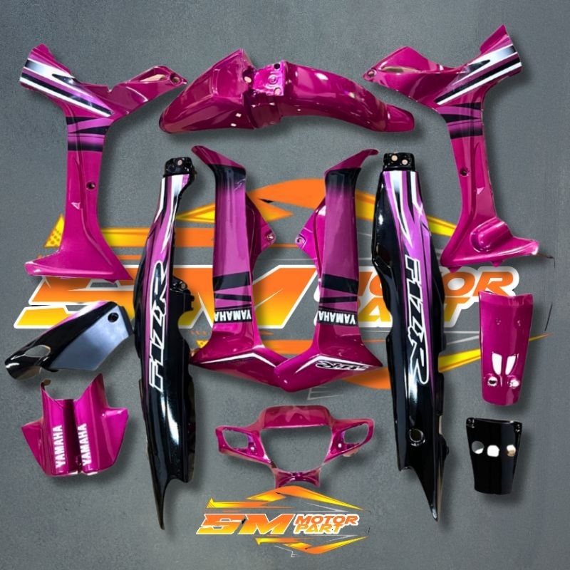 BODY FIZ R FULL SET HALUS UNGU HITAM