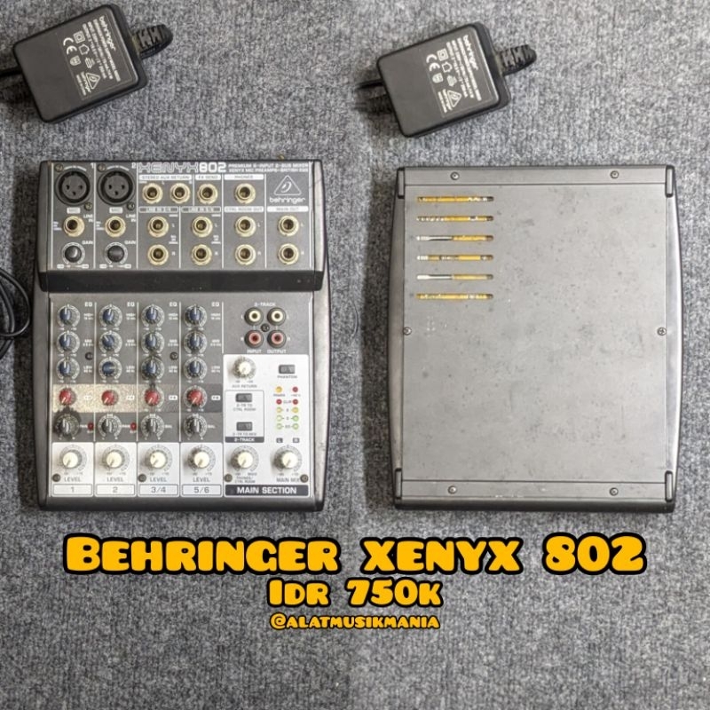 Behringer Xenyx 802 Mixer Audio Bekas Mulus