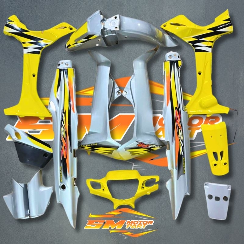 BODY FIZ R FULL SET HALUS KUNING SILVER