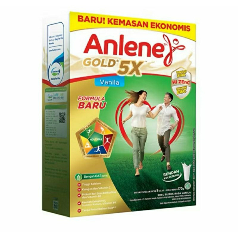 

Anlene Gold 5X 170gr Vanilla, Coklat