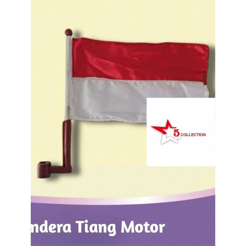 Bendera Tiang Merah Putih Aksesoris Untuk Motor Bendera Tiang HUT Kemerdekaan Indonesia