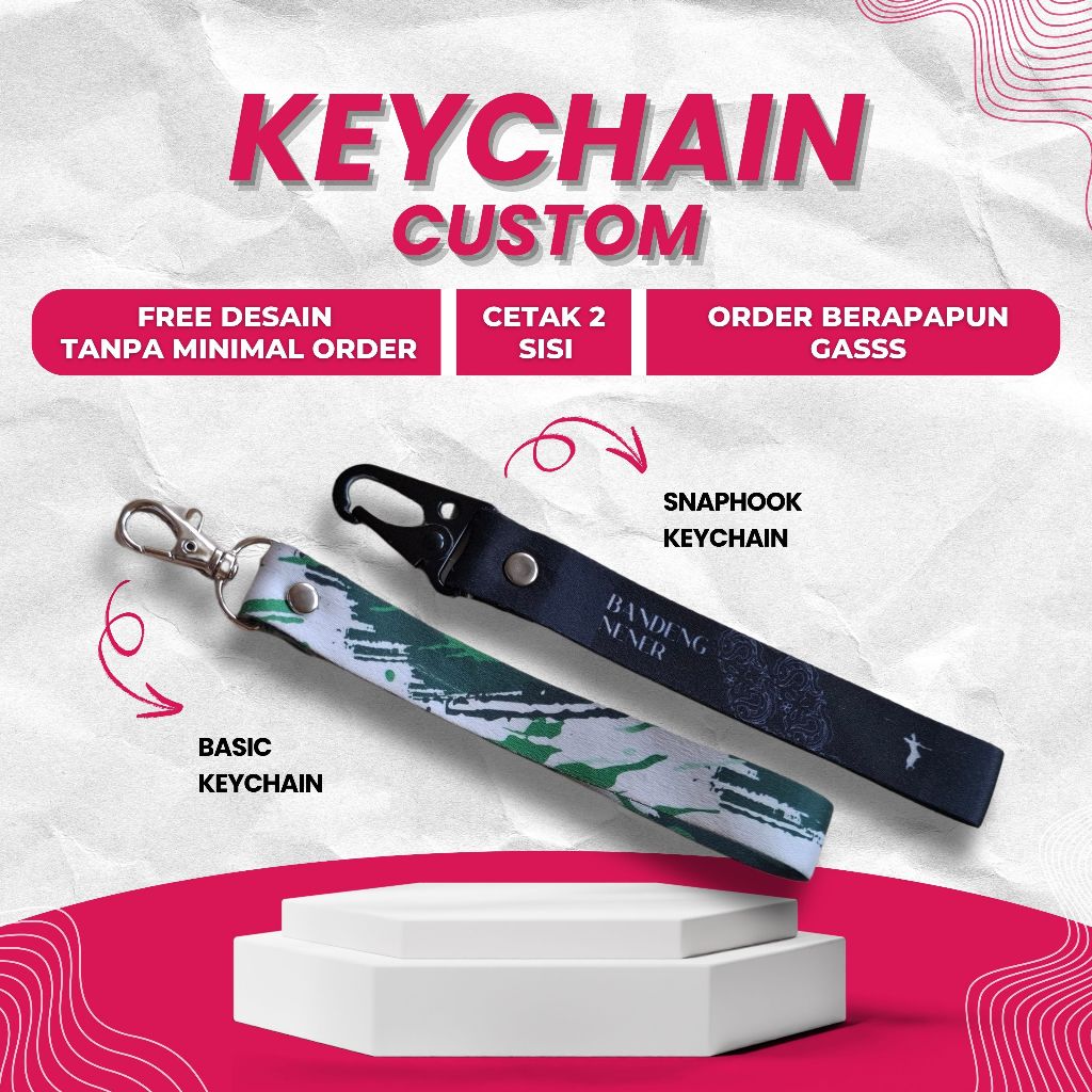 

Keychain Custom 2 sisi / Gantungan Kunci Custom Suka Suka
