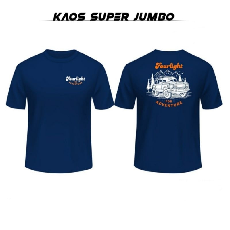 KAOS JUMBO PRIA 3XL-5XL BAJU UKURAN BIGSIZE