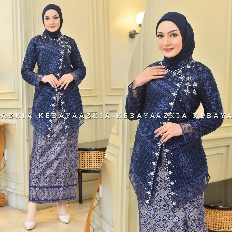Set Kebaya Janggan Payet - Kebaya Modern - Kebaya Wisuda - Kebaya Remaja - Kebaya Rok Songket - Keba